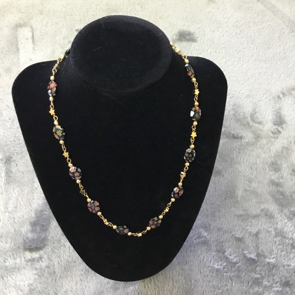 Gold Unique Multi-Bead Necklace